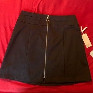 black candie’s zip-up mini skirt